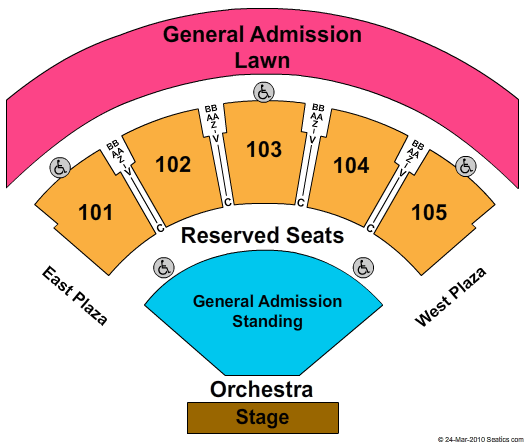 Cellairis Amphitheatre Seating Chart