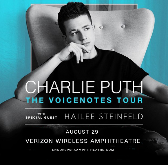 Charlie Puth & Hailee Steinfeld at Verizon Wireless Amphitheatre at Encore Park