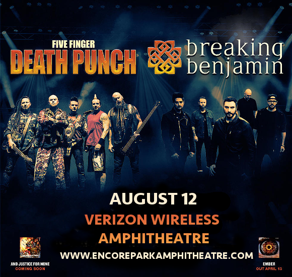 Five Finger Death Punch & Breaking Benjamin at Verizon Wireless Amphitheatre at Encore Park