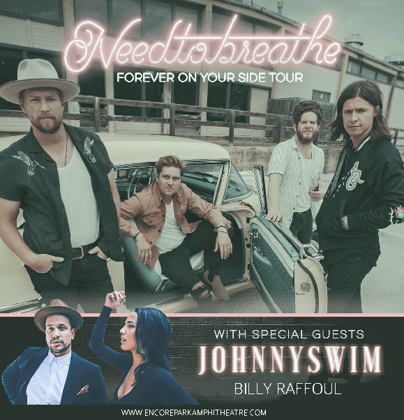 Needtobreathe, Johnnyswim & Billy Raffoul at Verizon Wireless Amphitheatre at Encore Park