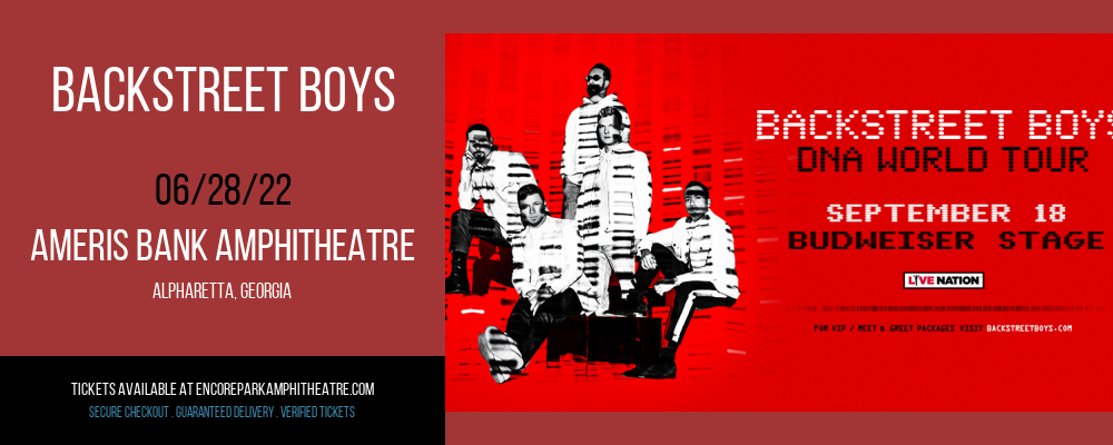 Backstreet Boys at Ameris Bank Amphitheatre tickets Backstreet Boys at Ameris Bank Amphitheatre