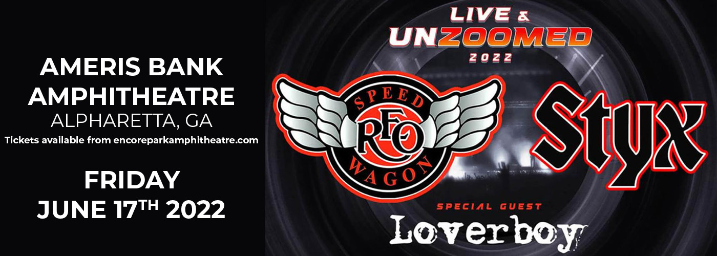 REO Speedwagon and Styx: Live and Unzoomed 2022 Tour at Ameris Bank Amphitheatre