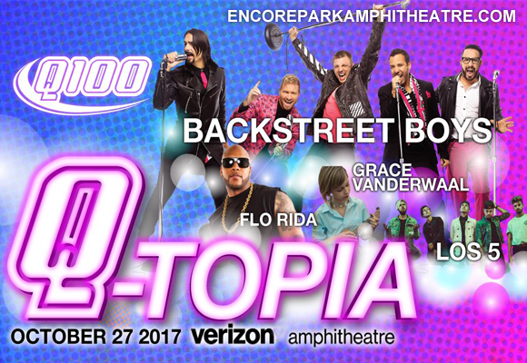 QTopia: Backstreet Boys, Flo Rida, Grace Vanderwaal & Los 5 at Verizon Wireless Amphitheatre at Encore Park